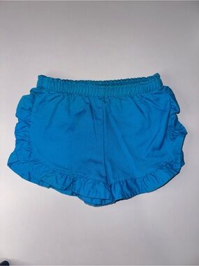 Vintage Buster Brown Girls' Ruffle Hem Shorts - Bright Blue Size 3T